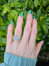 Cargar imagen en el visor de la galería, 0522: 9ct Gold Violet Blue Tanzanites  Statement Cocktail Ring