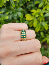 Load image into Gallery viewer, 6304 Vintage: 18ct Gold Art Deco Style Cocktail Ring- exquisite statement