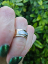 Cargar imagen en el visor de la galería, 0433: Vintage: 9ct Gold Champagne & White Diamonds Dress Ring- 52 natural diamonds, Fabulous