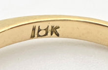 Cargar imagen en el visor de la galería, 2332 Vintage: 18ct Gold Ruby Diamonds Trefoil Set Ring- Lovely piece