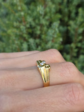 Load image into Gallery viewer, 1937: Vintage: 22ct Gold twin Natural Diamonds Fancy Signet Ring