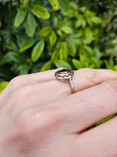 Cargar imagen en el visor de la galería, 1028: Antique: 15ct White Gold Garnet Art Deco Target  Ring- Pre-1932 -remarkable