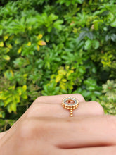 Load image into Gallery viewer, 1871: Vintage: 18ct Rose Gold 28 Diamonds Dress Ring- iconic design, a natural beauty