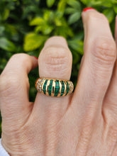 Load image into Gallery viewer, 6304 Vintage: 18ct Gold Art Deco Style Cocktail Ring- exquisite statement