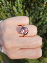 Load image into Gallery viewer, 1414: Vintage; 9ct Gold Round Cut Ametrine Cocktail Ring- exquisite