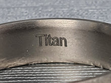 Load image into Gallery viewer, 2912: Vintage: Rare Titanium & Princes Cut Diamond Solitaire Band - strong design – superb condition