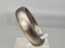 Load image into Gallery viewer, 2912: Vintage: Rare Titanium & Princes Cut Diamond Solitaire Band - strong design – superb condition