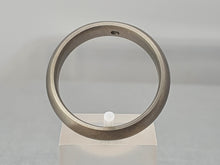 Load image into Gallery viewer, 2912: Vintage: Rare Titanium & Princes Cut Diamond Solitaire Band - strong design – superb condition