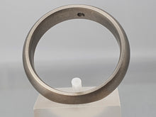 Load image into Gallery viewer, 2912: Vintage: Rare Titanium & Princes Cut Diamond Solitaire Band - strong design – superb condition