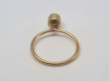 Load image into Gallery viewer, 4678: Vintage: 9ct Gold "Arts & Crafts" Blue Moonstone Ring- eye catching
