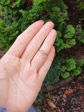 Load image into Gallery viewer, 4678: Vintage: 9ct Gold "Arts & Crafts" Blue Moonstone Ring- eye catching