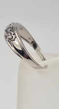 Load image into Gallery viewer, 4942: Vintage: 9ct White Gold Tanzanite Diamonds "Love Heart" Ring- crisp condition