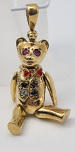 Load image into Gallery viewer, 0100: Vintage: 9ct Gold &quot;Golden Teddy Bear&quot; Pendant- charming, baby bear. Statement weight.
