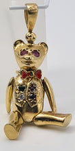 Load image into Gallery viewer, 0100: Vintage: 9ct Gold &quot;Golden Teddy Bear&quot; Pendant- charming, baby bear. Statement weight.
