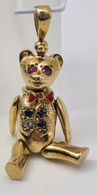 Load image into Gallery viewer, 0100: Vintage: 9ct Gold &quot;Golden Teddy Bear&quot; Pendant- charming, baby bear. Statement weight.
