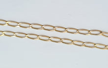 Load image into Gallery viewer, Vintage: (1991) 9ct Gold Elongated Curb Necklace/Chain (40cm) - superb condition at 32

