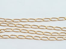 Load image into Gallery viewer, Vintage: (1991) 9ct Gold Elongated Curb Necklace/Chain (40cm) - superb condition at 32

