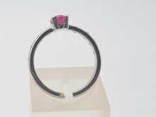 Load image into Gallery viewer, 7048:  Vintage: 18ct White Gold Champagne  Pink Ruby 8 Brilliant Cut Diamonds band- crisp, clean, eye candy
