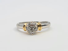 Load image into Gallery viewer, A9008: 18ct Gold Marquise Cut Diamonds Trilogy Dress Ring- 18ct Yellow Gold Detail- Lovely
