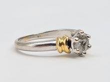 Load image into Gallery viewer, A9008: 18ct Gold Marquise Cut Diamonds Trilogy Dress Ring- 18ct Yellow Gold Detail- Lovely
