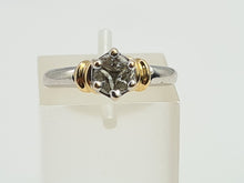 Load image into Gallery viewer, A9008: 18ct Gold Marquise Cut Diamonds Trilogy Dress Ring- 18ct Yellow Gold Detail- Lovely
