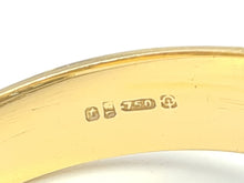 Load image into Gallery viewer, 7483: Vintage: (London) 1974- 18ct Gold 17 Round Cut Diamonds Buckle Ring- 50 years old- heavy,
