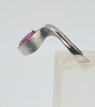 Load image into Gallery viewer, A7534: Vintage: 1977 - Fabulous 18ct White Gold Pear Cut Pink Sapphire Cocktail Ring- this is a substantial and sensational ring
