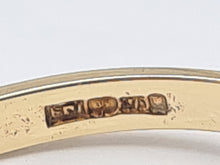 Cargar imagen en el visor de la galería, 7752: Vintage; 9ct Gold 5 Rich Red Garnets Stacker/Dress Ring
