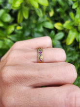 Load image into Gallery viewer, A8068: Antique: (1919) 15ct Gold Rubies Diamonds Band- 105 Years old. Incredible condition, Hallmarked in 1919
