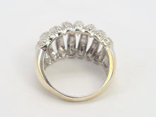 Load image into Gallery viewer, 8148: Vintage: 9ct White Gold 28 Diamonds (1ct) Statement Cocktail Ring- sensational sparkle
