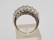 Load image into Gallery viewer, 8148: Vintage: 9ct White Gold 28 Diamonds (1ct) Statement Cocktail Ring- sensational sparkle
