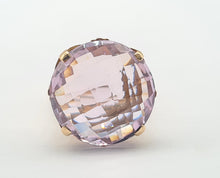 Load image into Gallery viewer, A8176: Vintage: Large (15ct) Lilac Amethyst 9ct Gold Cocktail Ring- Hallmarked in 1967
