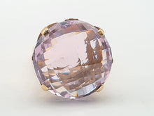 Load image into Gallery viewer, A8176: Vintage: Large (15ct) Lilac Amethyst 9ct Gold Cocktail Ring- Hallmarked in 1967
