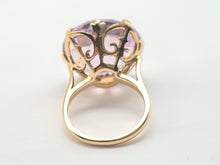 Load image into Gallery viewer, A8176: Vintage: Large (15ct) Lilac Amethyst 9ct Gold Cocktail Ring- Hallmarked in 1967
