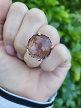 Load image into Gallery viewer, A8176: Vintage: Large (15ct) Lilac Amethyst 9ct Gold Cocktail Ring- Hallmarked in 1967
