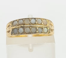 Load image into Gallery viewer, 8298:  Victorian: 18ct Gold Tiered Seed Pearls Dress Ring- Date Mark 1883
