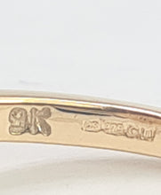 Cargar imagen en el visor de la galería, 6134:Vintage: 9ct Gold Green Diopside Diamonds Dress Ring- sparkling delight
