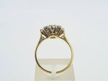 Load image into Gallery viewer, 9107: Vintage Exceptional 18ct Gold Blue Sapphire Round Cut Diamonds (1ct) Flower Head Ring
