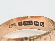 Load image into Gallery viewer, 0055: Antique: 9ct Rose gold Buckle/Stacker Ring- Date Mark 1863- 161 years old
