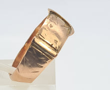 Load image into Gallery viewer, 0055: Antique: 9ct Rose gold Buckle/Stacker Ring- Date Mark 1863- 161 years old
