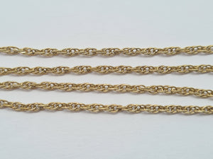 5599: Vintage: 9ct Gold "Prince of Wales" Chain (46cm) Pristine Condition - Fully Hallmarked