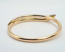 Load image into Gallery viewer, 0099: Antique: Rare 9ct Gold Wrist or Arm Snake Bangle - Date Mark 1925 -100 years old
