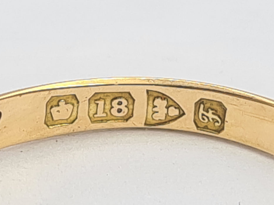 6192 Antique: 18ct  Gold Turquoises Rose Cut Diamonds - From 1911