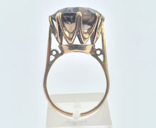 Load image into Gallery viewer, 0502: Vintage: Large 9ct Round Cut Smokey Quartz Ring - total statement piece
