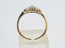 Load image into Gallery viewer, 0232: Vintage: 9ct Gold 23 Round Cut Diamonds Dress Ring- petite, sparkling, eye- catching
