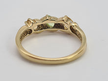 Load image into Gallery viewer, 0471: Vintage 9ct Gold Peridot, Citrines, Diamonds Dress Ring- Lovely
