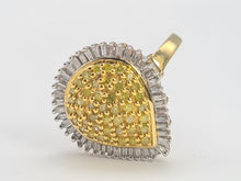 Load image into Gallery viewer, 0758: Vintage: 9ct Gold Yellow &amp; White Diamonds Cocktail Ring- 105 natural, sparkling diamonds.
