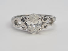 Load image into Gallery viewer, 0841: Modern Platinum 1CT  Diamond Solitaire- GIA Certificate E Colour S1i Clarity
