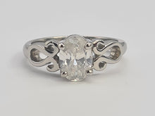 Load image into Gallery viewer, 0841: Modern Platinum 1CT  Diamond Solitaire- GIA Certificate E Colour S1i Clarity
