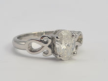 Load image into Gallery viewer, 0841: Modern Platinum 1CT  Diamond Solitaire- GIA Certificate E Colour S1i Clarity
